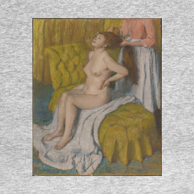 Woman Having Her Hair Combed by EdgarDegas